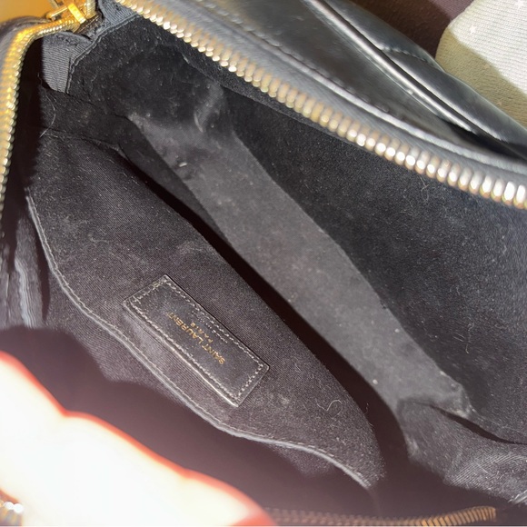 Saint Laurent Black Quilted Leather Crossbody Bag - Picture 5 of 6